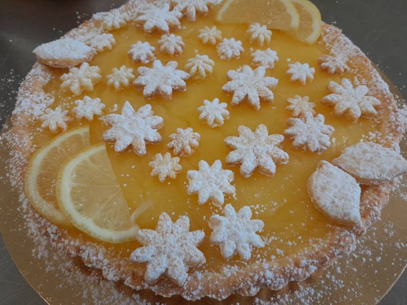 CROSTATA CON CREMA AL LIMONE - VARIANTE DECORATIVA