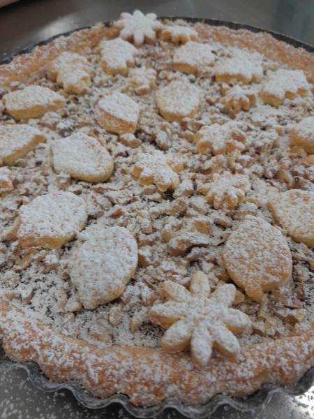 CROSTATA FICHI E NOCI - VARIANTE DECORATIVA