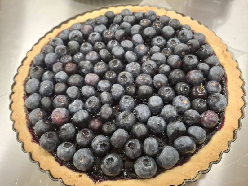 Crostata con mirtilli